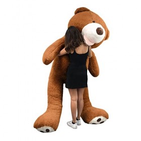 Peluche Nounours Géant 100 cm à 340 cm 5 Couleurs Disponibles Beige - Gris - Marron - Blanc - Rose Nounours Immense Cadea