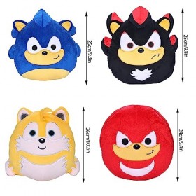 Lot de 2 oreillers en peluche Sonic de 25,4 cm