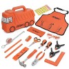 Hi-Spec Kit dOutils Véritable pour Enfants 17 Pièces avec Mallette Camion, Tablier, Lunettes de Protection et Outils Miniatu