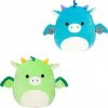 Squishmallow Official Kellytoy Plush 12" Dragon - ONE of Two Pictured Styles May Vary - Green or Blue