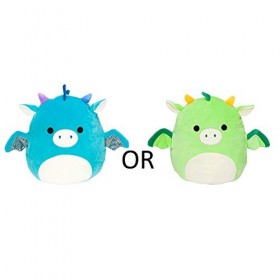 Squishmallow Official Kellytoy Plush 12" Dragon - ONE of Two Pictured Styles May Vary - Green or Blue