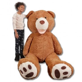 Bananair Nounours géant Ourson en Peluche Immense XXL Jouet pour Enfant Cadeau Extra Doux Mignon Anniversaire Marron foncé, 