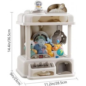 Gvqng Machine à Saisir Les Enfants, Machine à Saisir Les Enfants avec 25 Jouets en Peluche,20 Gashapons, Machine à sous à Pin