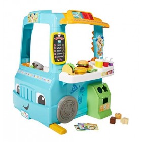 Fisher-Price Rire et apprendre Servin Up Fun Food Truck, centre de jeu interactif avec contenu dapprentissage Smart Stages 