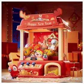 HAZARA Mini Machine À Griffes avec Musique et Lumières,2 Poupées Panda,20 Peluches,20 Gashapons ， Machine Fete Foraine Sweets