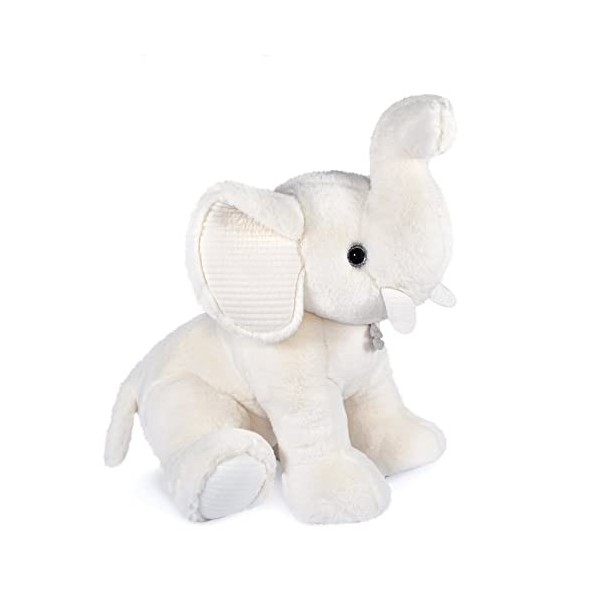 Histoire dOurs - Peluche Elephant geant - Blanc - 65 cm - PREPPY CHIC - HO3142