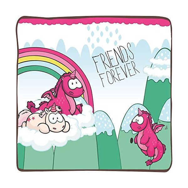 NICI 40126 Licorne en Peluche Theodor Coussin 80 cm, Charge maximale 100 kg, Blanc, 80 cm