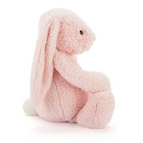 Jellycat Bashful Lapin Peluche Peluche Lapin Rose Grand Taille Large 36 cm