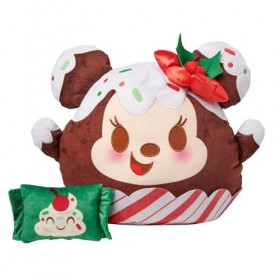 Disney Boutique Peluche officielle Minnie Mouse Munchlings – 38,1 cm Medium Holiday Toffee Pudding – Collection Sweetings de 