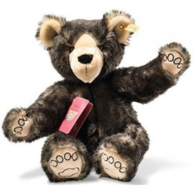 Steiff - Around The World Bears Ours Teddy Globe-Trotter Tom Peluche, 022135, Brun Foncé Chiné