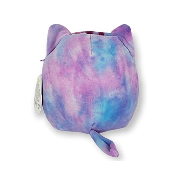 SQUISHMALLOW KellyToys - Eloise le chat violet tie dye - Super doux en peluche - 20 cm