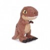 Peluche géante pour Jurassic Dinosaure t-Rex Brun 90 cm - Peluche Licence - Set Doudou tyrannosaure Dino Enfant XXL + 1 Carte