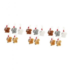 Totority 15 Pièces Pendentif Animal Simulé Sac Suspendu Décor Animal Décoratif Orne Décor Suspendu Joli Pendentif Animal Déco