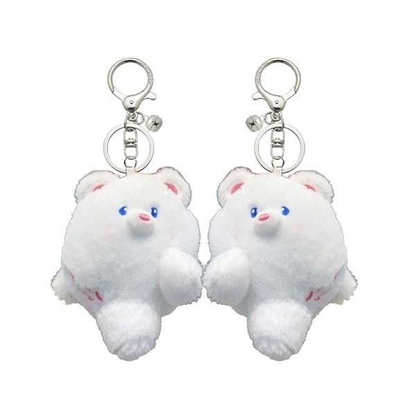 SHUIXIN Porte-clés de poupée en peluche Porte-clés en forme de peluche Pendentifs de poupées magnétiques Matériau en peluche 