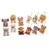 Toyvian 60 Pièces Pendentif en Peluche Porte-clés en Peluche Porte-clés Animal en Peluche Sac à Suspendu Gorille Peluche en P