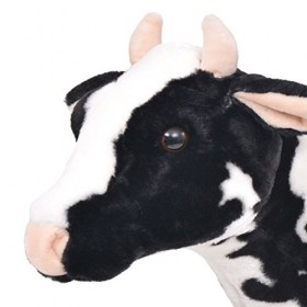 Festnight Jouet en Peluche Vache Noir et Blanc XXL Jouet pour Enfant