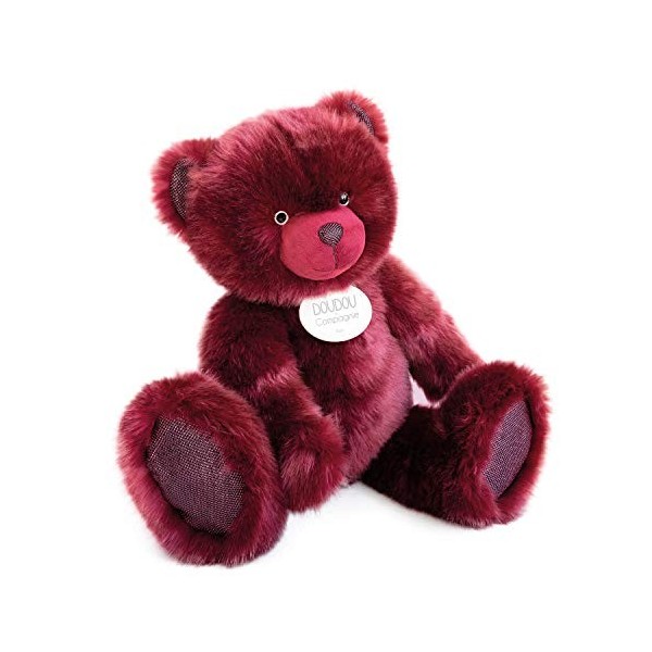 Doudou et Compagnie - Ours En Peluche Paillettes - 60 cm - Bois de Rose - Ours Collection - DC3574