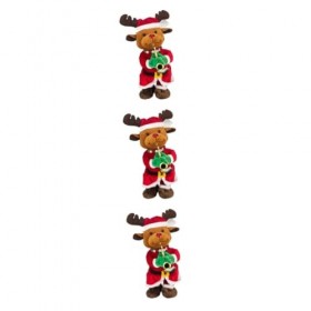 ibasenice 3 Pièces Jouets Musicaux Jouets De Noël Jouet Musical en Peluche Jouet De Noel en Peluche Jouet Musical De Noël Jou