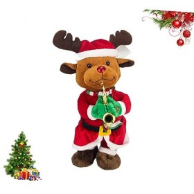 ibasenice 3 Pièces Jouets Musicaux Jouets De Noël Jouet Musical en Peluche Jouet De Noel en Peluche Jouet Musical De Noël Jou