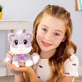 Little Tikes Peluche Rescue Tales - Fluffy Kitten - Peluche animale douce à câliner - Contient 1 collier, 1 étiquette, 1 nich