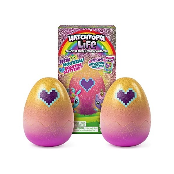 HATCHIMALS Hatchtopia Life Lot de 2 peluches de 5 cm de haut avec jeu interactif, à partir de 5 ans