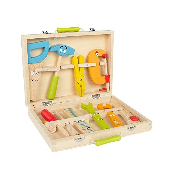 COLORBABY – Malette à Outils en Bois Couleur Baby 43616 