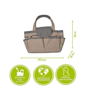 EverEarth EverEarth-EE33754 Sac de Jardinage avec Outils-Pastel EE33754