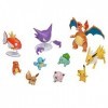 PoKéMoN Ultimate Deluxe Multi Lot de 10 Figurines Dracaufeu Carpador, Alpollo, Evoli, Glumanda, Schiggy, Pikachu, Bisasam, Pu