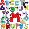 26PCS Alphabet Lore en Peluche,A-Z Jouets éducatifs en Peluche Alphabet Lore,Poupée Souple de Dessin Animé pour Enfants Appre