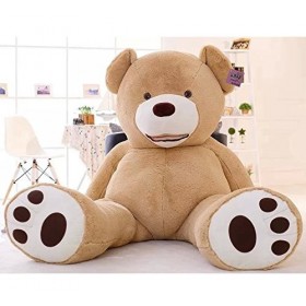 YunNasi Nounours Géant Brun Peluche 250cm XXL Ours