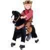 Miweba PonyCycle Black Beauty - 3 Ans de Garantie - Série U - Cheval à Bascule - Peluche à roulettes - Enfants - Poney - Sons