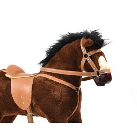 ALANEL Twister Cheval à Bascule en Bois et Peluche Rocking Horse Schaukelpferd from