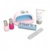 Smoby - My Beauty Nail Set - Set de Manucure Enfant - Lampe UV Fonctions Son et Lumière - Accessoires Factices - 320149