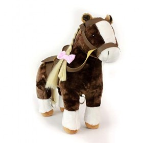 Playtime by Eimmie Ensemble de jeu poupée cheval en peluche avec selle 