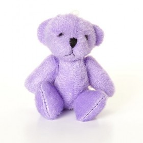 NEUF - 100 X Oursons En Peluche Violet - Doux Mignonne Adorable - Cadeau Noël Anniversaire
