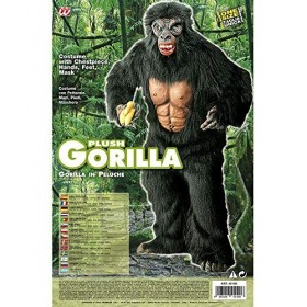 Widmann - Cs924519 - Costume Gorille Effrayant Poils Taille M/l, Marron Foncé