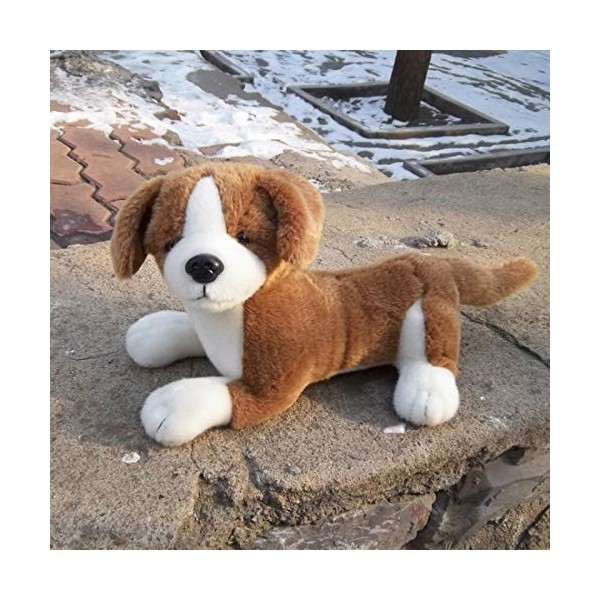 lliang Peluche Jouet Poupée de Chien en Peluche de Chien Heureux de Chien Environ 30cm