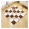 46 Pièces 12x12 Pouces Tapis en Mousse Emboîtable en Peluche,Carreaux De Sol De Puzzle Doux Et Antidérapants,Tapis De Jeu Car