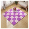 46 Pièces 12x12 Pouces Tapis en Mousse Emboîtable en Peluche,Carreaux De Sol De Puzzle Doux Et Antidérapants,Tapis De Jeu Car