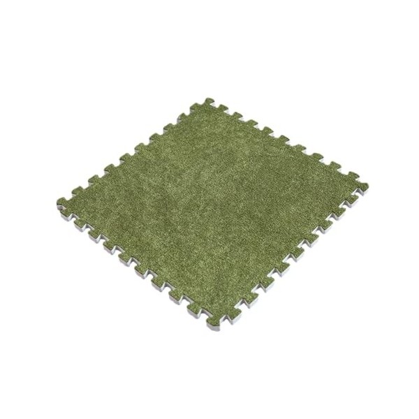 Dalles De Tapis à Emboîtement Doux 36 Pièces, Tapis De Sol en Mousse Puzzle en Peluche, Tapis, Tapis De Jeu Moelleux, Tapis D