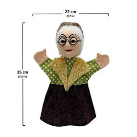 Marionnette à Main Kasperl und Pezi 28-80 cm Jouet en Peluche Animaux en Peluche pour Garçons Filles Jouet Interactif pour Le