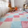 Carreaux De Tapis Imbriqués avec Bordure, 30 Pièces, Puzzle en Peluche épissé, Tapis De Sol en Mousse, pour La Maison, 12x12x