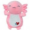 Squishmallow Kellytoy - Peluche douce et spongieuse - Archie Axolotl cœurs , 35,6 cm