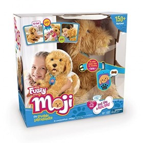 Joy Toy MOJI, Le Grand Chiot interactif Labradoodle avec 150 réactions, Le Chien câlin répond aux Commandes vocales, au Touch