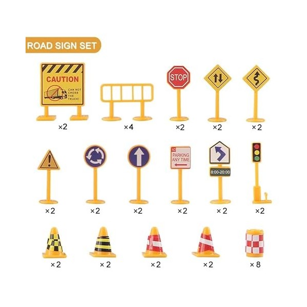 Coolplay Plaques de signalisation routière, jeu de signalisation, jeu de signalisation, jouet de signalisation, panneaux de r