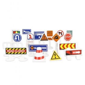 DDKY 18 pièces Panneaux de signalisation pour Enfants, Jouets de signalisation, Panneaux de signalisation/Panneaux de signali