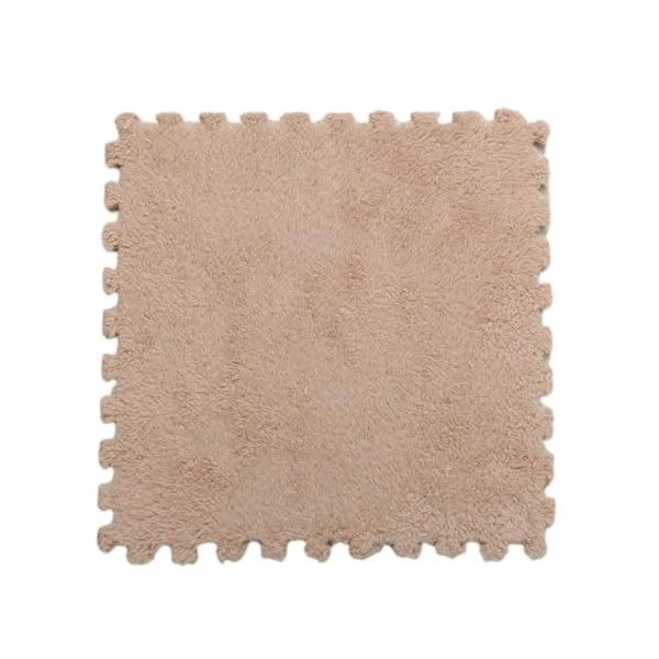 Tapis De Sol à Emboîtement en Peluche épaissie De 40 Pièces, Carreaux De Sol en Mousse De Puzzle Carrés Moelleux, Tapis Doux,