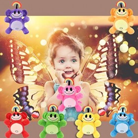 NAGGIS Jouet en Peluche Singe Arc-en-Ciel, Jouet en Peluche Amis Arc-en-Ciel, Jouet en Peluche Arc-en-Ciel 12 Pouces, Options
