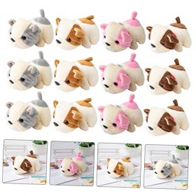 ibasenice 60 Pièces Pendentif Chien Ornement Suspendu De Chiens Peluche Porte Clés Décor Animaux Poupée De Chiot En Peluche P