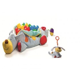 Woody 20059 Set de chien en peluche avec balle de bain Plus avec effets sonores